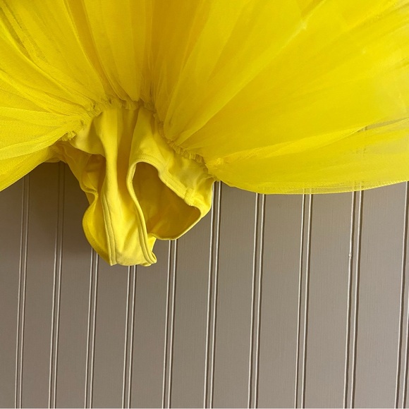 Tutu Gallery Bright Yellow Belle Dance Costume Halloween Child Size 8 - Picture 5 of 10